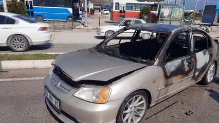 Yangın çıkan LPG'li aracın sürücüsü yaralandı