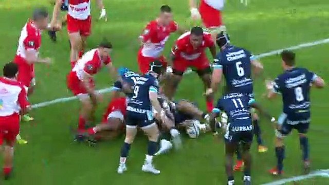 TOP 14 - Essai de Paul WILLEMSE 2 (MHR) - Montpellier Hérault Rugby - Biarritz Olympique - J21 - Saison 2021/2022