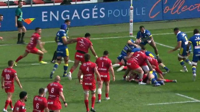TOP 14 - Essai de Jean-Baptiste GROS (RCT) - RC Toulon - ASM Clermont - J21 - Saison 2021/2022