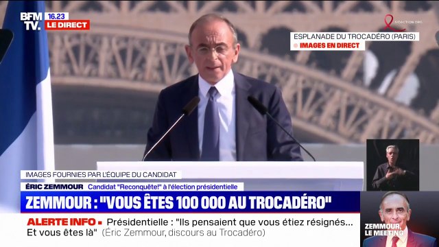 Présidentielle: Eric Zemmour appelle à l'union des droites