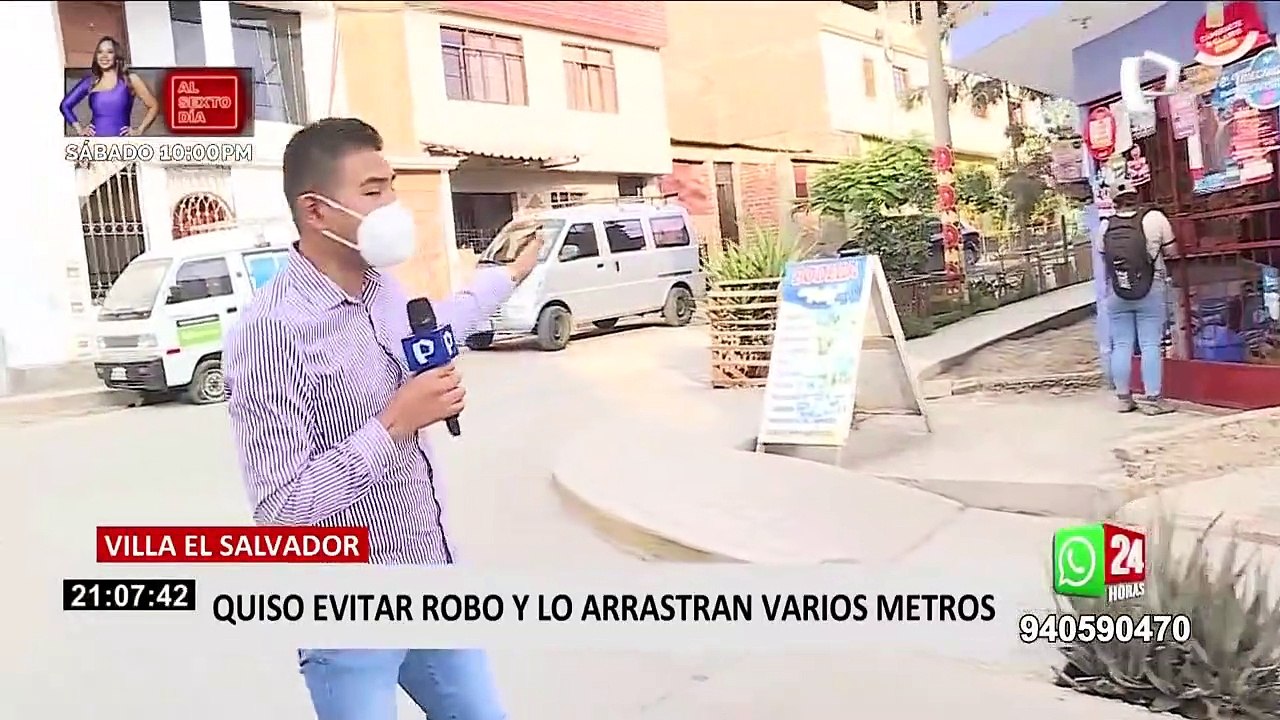 VES: hombre quiso evitar el robo de su celular y es arrastrado varios metros por una mototaxi
