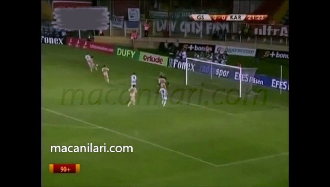 Galatasaray 2-2 FC Karpaty Lviv 19.08.2010 - 2010-2011 European League Play-Off Round 1st Leg