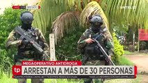 Megaoperativo en Cotoca; hallan armas, municiones y aprehenden a más de 30 personas