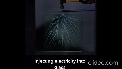 Injected Electrocity into Glass