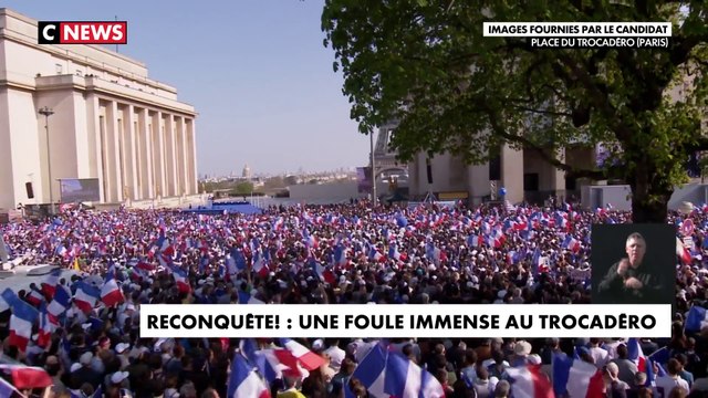 Une foule immense au meeting d'Eric Zemmour crie «Macron assassin»