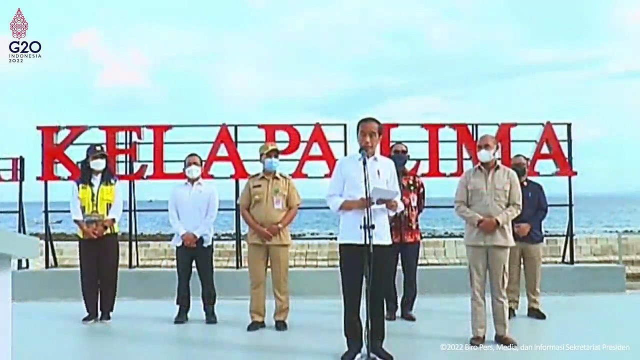 Presiden Jokowi Meresmikan Penataan Kawasan Kota Kupang, 24 Maret 2022