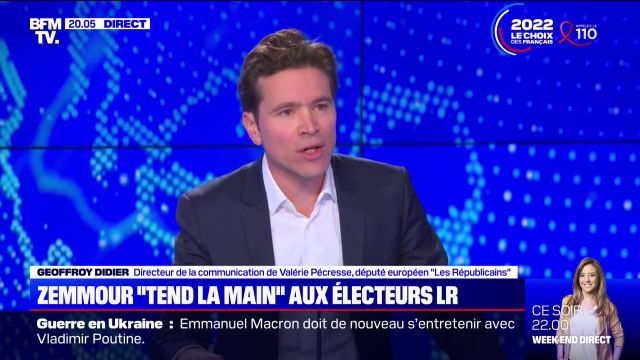 Geoffroy Didier: Valérie Pécresse est la seule qui peut présider la France de manière à la fois sereine, apaisée mais offensive et efficace