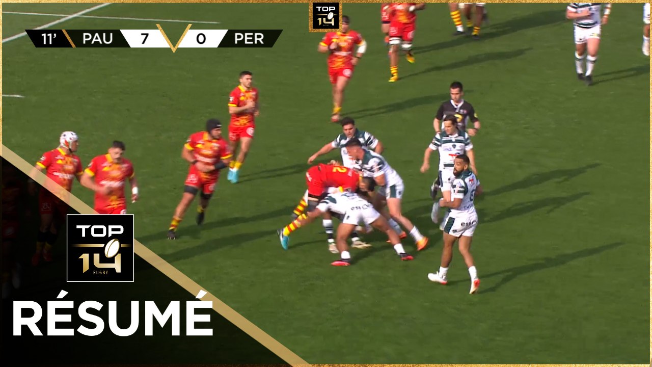 TOP 14 - Résumé Section Paloise-USA Perpignan: 27-22 - J21 - Saison 2021/2022