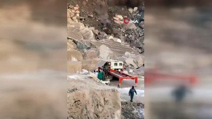 Taş ocağında toprak kayması: 6 ölü