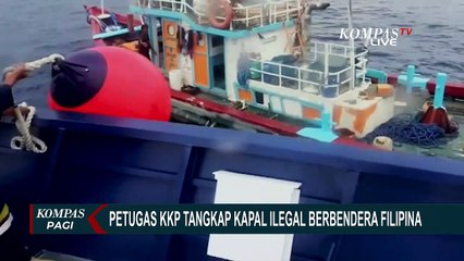Sempat Kejar-kejaran, Kapal Ilegal Filipina Berhasil Dilumpuhkan Usai Tembakan Peringatan!