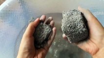 Black Gritty Sand Cement Water Crumble Dipping Cr: ASMR Stuff