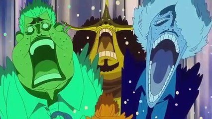 luffy zoro sanji vs pacifista