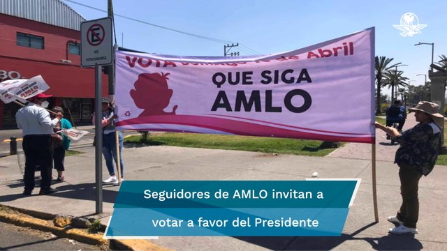 Promueven consulta por revocación de mandato de AMLO en Neza