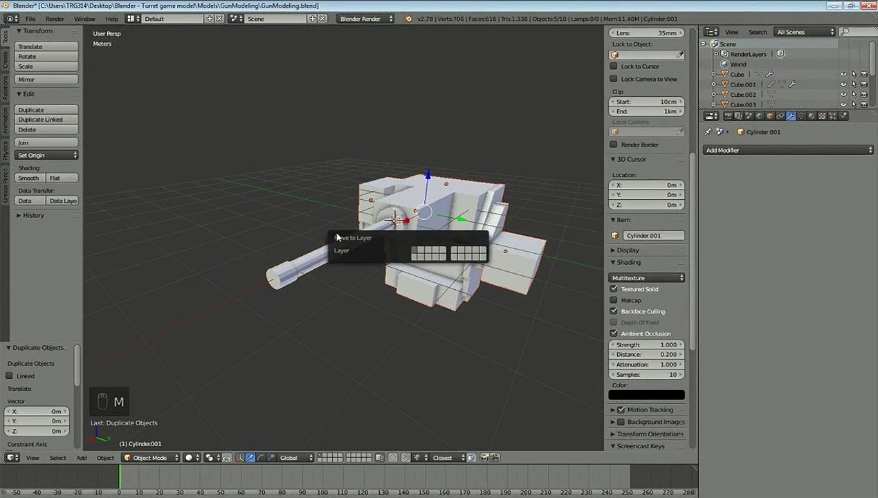 4. Gun modeling