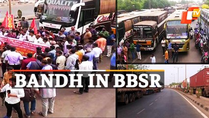 Bharat Bandh: Road Services Severely Hit In Bhubaneswar, Odisha