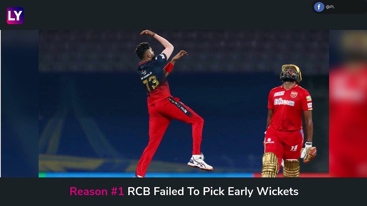 Punjab Kings vs Royal Challengers Bangalore IPL 2021: 3 Reasons Why RCB Lost