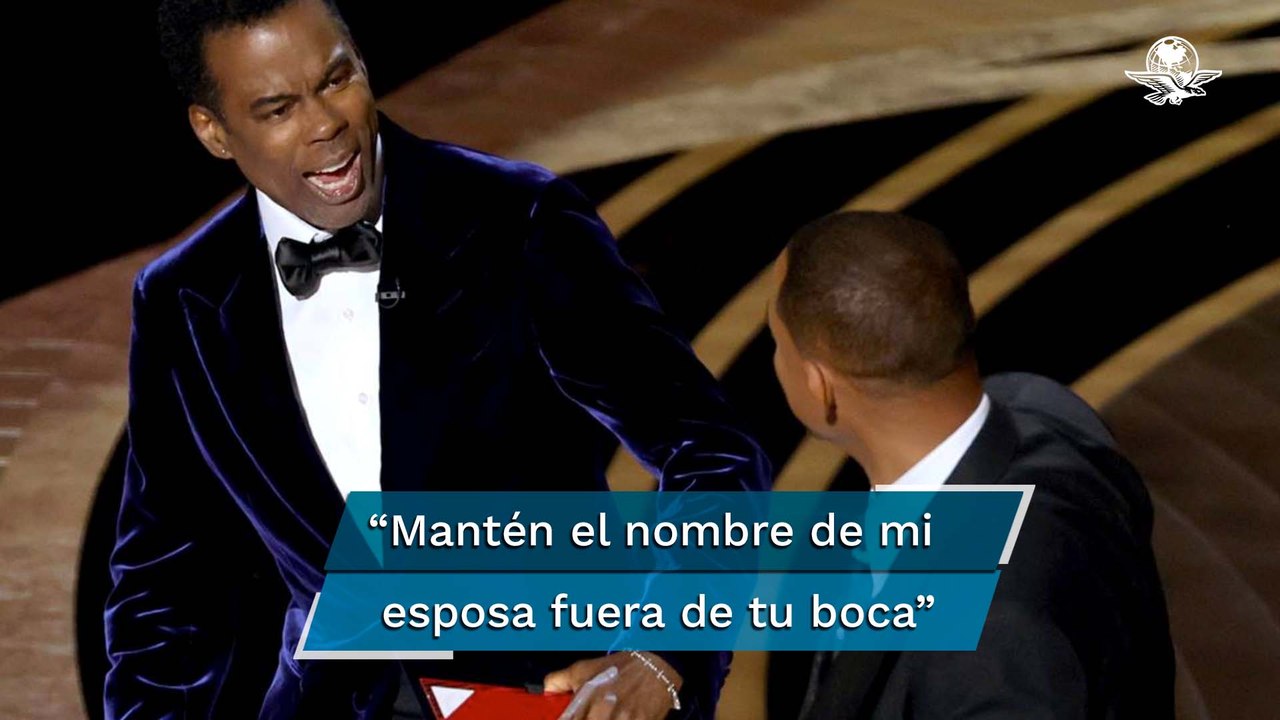 Will Smith golpea a Chris Rock en plena ceremonia del Oscar por hacer broma de su esposa