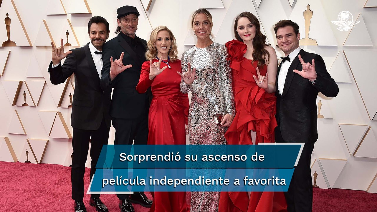 Eugenio Derbez y elenco de “CODA” reciben el Oscar a Mejor Película