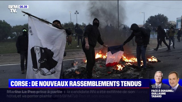 Nouvelles tensions en Corse devant une caserne de CRS, accusés d'avoir chanté la Marseillaise pendant les obsèques de Colonna