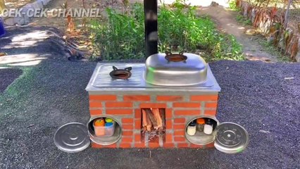 TUNGKU KAYU BAKAR WASTAFEL TERBARU || how to make firewood stove