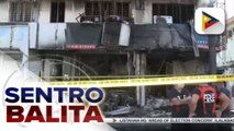 Isang commercial building sa Visayas Ave., nasunog; LPG explosion, tinitingnang sanhi ng sunog