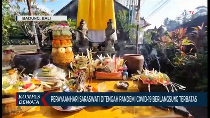 Terbatas, Perayaan Hari Saraswati Ditengah Pandemi Covid-19 berlangsung