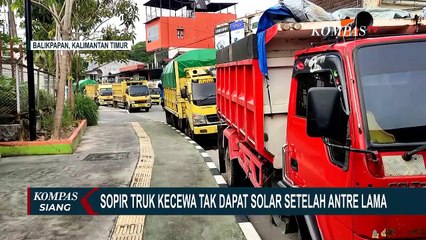 Kelangkaan Solar, Sopir Truk Antre Lebih dari 24 Jam di SPBU