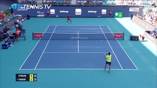 TENNIS : ATP : Miami - Kyrgios sans problème contre Fognini