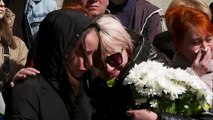 Mourners in Lviv line streets for fallen Ukrainian soldiers