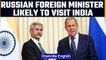 Russian Foreign Minister Sergey Lavrov might visit India soon | Oneindia News