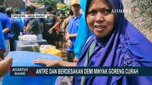 Ratusan Warga di Kota Cirebon Berdesakan Demi Dapat Minyak Goreng Curah