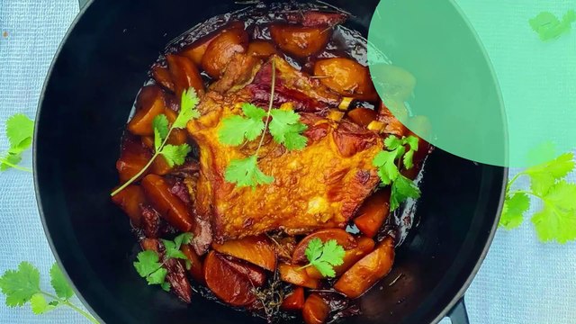 Travers de porc laqués au miel et épices