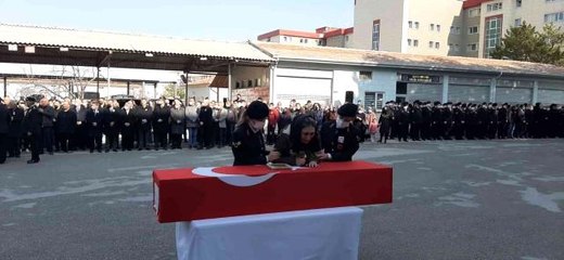 Kalbine yenilen astsubayın naaşı törenle memleketine gönderildi