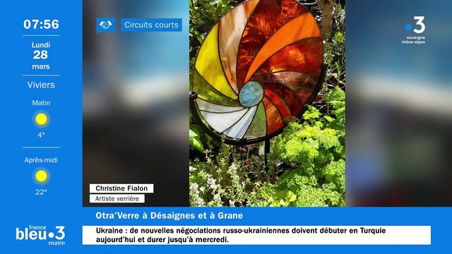 À Désaignes et à Grane, Christine Fialon, artiste verrière, ses créations et ses ateliers de partage