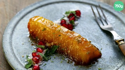 Ananas rôti à la grenade