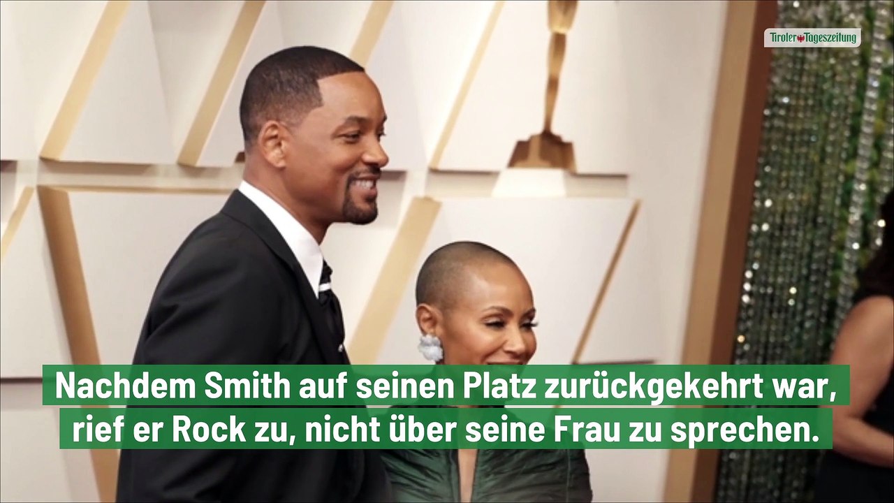 Will Smith  ohrfeigt Chris Rock nach 'Scherz' auf der Bühne