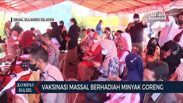 Vaksinasi Massal Berhadiah Minyak Goreng