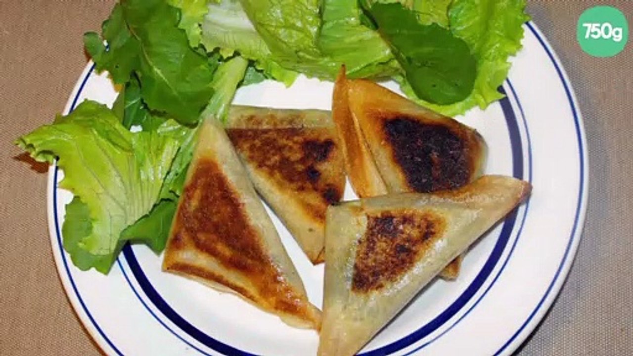 Samossas chèvre épinards