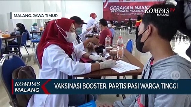 Partisipasi Warga Tinggi, Capaian Vaksinasi Booster di Kota Malang Terkendala Stok