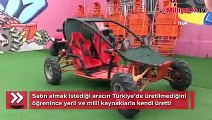 Kendi arabasını yaptı