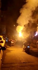 Küçükçekmece'de yolu kapatıp asker eğlencesi yaptılar