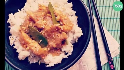 Poulet thai au beurre de cacahuètes