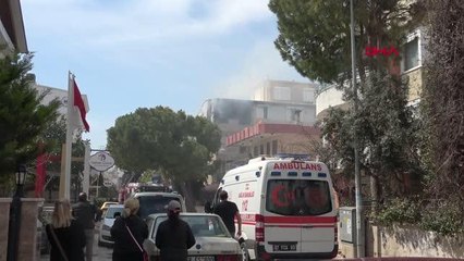 YANGINDA DAİRE KULLANILAMAZ HALE GELDİ