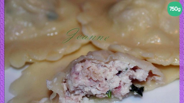 Raviolis au jambon et ricotta
