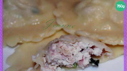 Raviolis au jambon et ricotta