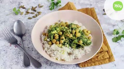 Curry végétarien au riz basmati