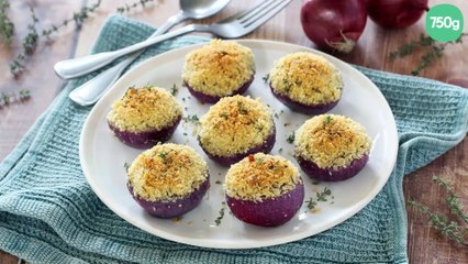 Oignons gratinés au parmesan