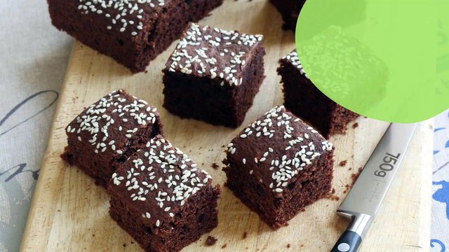 Gâteau chocolat et tahiné sans beurre