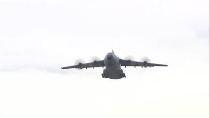 Sale de Zaragoza rumbo a Ucrania el sexto avión con material bélico