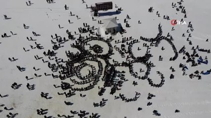 Mart ayında kar festivali coşkusu